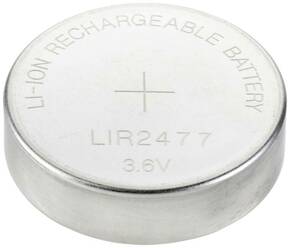 VOLTCRAFT okrugli akumulator LIR 2477 litijev 180 mAh 3.6 V 1 St.