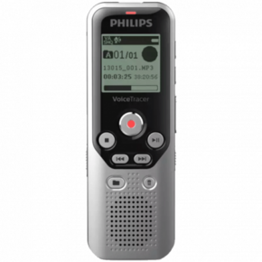 Philips DVT1250 diktafon Interne memorije i flash kartice Crno