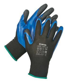 GARRULUS FH rukavice za namakanje. u crnom lateksu 8