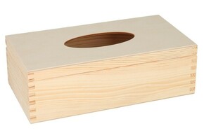 AtmoWood Drvena kutija za papirnate maramice sa šarkama