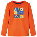 vidaXL Dječja majica s dugim rukavima narančasta 104