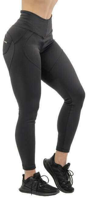Nebbia High Waist &amp; Lifting Effect Bubble Butt Pants Black XS Fitness hlače