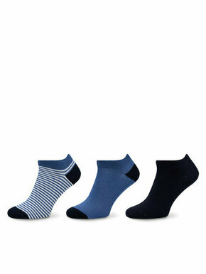 Set od 3 para muških niskih čarapa Pepe Jeans Mini Stp Tr 3P PMU30035 Dark Blue 581