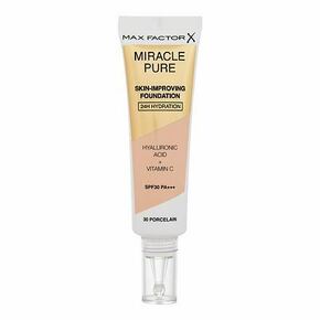 Max Factor Miracle Pure Skin-Improving Foundation puder za sve vrste kože 30 ml nijansa 30 Porcelain