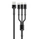 USB na Lightning / Micro USB / USB-C kabel LDNIO LC93 3u1, 3.4A (crni)
