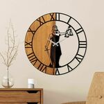 Ukrasni drveni zidni sat, Wooden Clock - 78