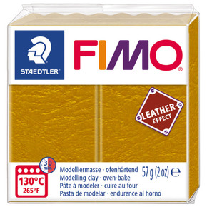 Masa za modeliranje 57g Fimo Effect Leather-effect Staedtler 8010-179 oker