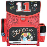 Football crveno-crna ergonomska školska torba 36x27x14cm