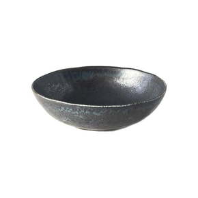 Crna ovalna keramička zdjela MIJ BB