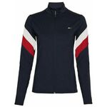Ženski sportski pulover Tommy Hilfiger Slim Full Zip Top LS - desert sky/primary red