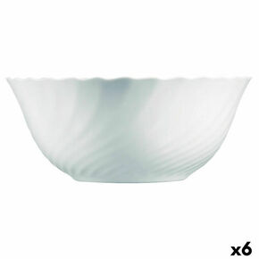 Zdjela za Salatu Luminarc Trianon Bijela Staklo (24 cm) (6 kom.)