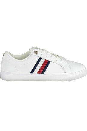 Kožne tenisice Tommy Hilfiger fw0fw06903 essential stripes sneaker boja: bijela - bijela. Tenisice iz kolekcije Tommy Hilfiger. Model izrađen od prirodne kože.