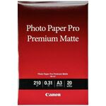 Canon Photo Paper Pro Premium Matte PM-101 32.9x48.3cm A3+ 20 listova foto papir za ispis fotografije Smooth matte 210gsm ISO92 0.31mm A3PLUS 20 sheets PM101A3PLUS (BS8657B007AA)