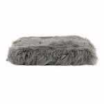 Sivi jastuk od ovčje kože Native Natural Square, 40 x 40 cm