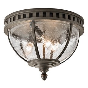 ELSTEAD KL-HALLERON-F | Halleron Elstead stropne svjetiljke svjetiljka 3x E14 IP44 antik gvožđe