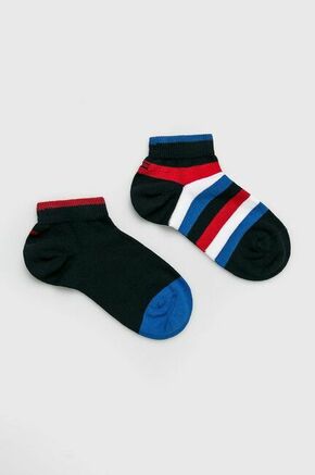 Dječje čarape Tommy Hilfiger (2-pack) boja: tamno plava - mornarsko plava. Dječje duge čarape iz kolekcije Tommy Hilfiger. Model izrađen od elastičnog