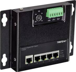 TRENDnet TI-PG50F 5-portni industrijski PoE + gigabitni zidni prednji pristup S. TrendNet TI-PG50F industrijski Ethernet preklopnik 10 / 100 / 1000 MBit/s