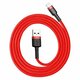 Baseus Cafule kabel USB Lightning 1,5A 2m (crveni) (paket od 5 komada)