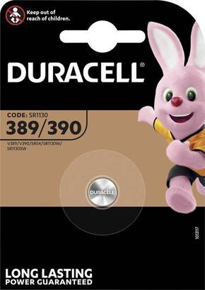 Duracell 389/390 gumbasta baterija 389 srebrovo-oksidni 80 mAh 1.55 V 1 St.