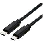 Roline USB-C kabel USB 4.0 USB-C® utikač 0.50 m crna sa zaštitom 11029100