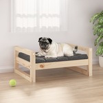 Krevet za pse 65,5x50,5x28 cm od masivne borovine