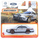 Matchbox: Ford Police Interceptor sivi mali auto 1/64 - Mattel