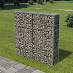 vidaXL Gabionski zid s poklopcima od pocinčanog čelika 100 x 20 x 100 cm