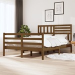 Okvir za krevet od masivnog drva boja meda 140 x 200 cm