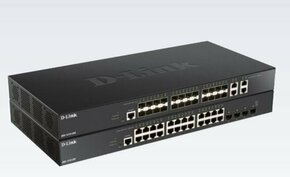 D-Link DXS-1210-28T mrežni prekidač Upravljano 10G Ethernet (100/1000/10000) 1U Crno
