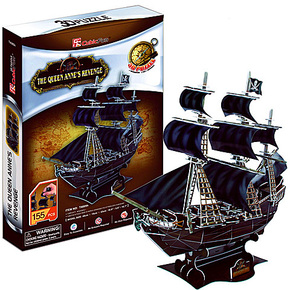 3D puzzle Osvetnički brod kraljice Anne