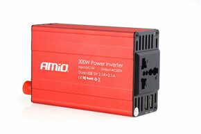 AMiO PI03 DC/AC 12V/220V pretvarač napona - 300W/600W 2xUSBAMiO PI03 DC/AC 12V/220V power inverter - 300W/600W 2xUSB ADCAC-300-600-PI03-02470