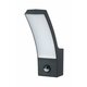 RABALUX 7505 | Palanga Rabalux zidna svjetiljka sa senzorom 1x LED 800lm 3000K IP44 antracit, bijelo