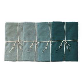 Set od 4 pamučne salvete Linen Couture Turquoise