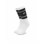 Visoke unisex čarape Reebok CL Basketball Sock HC1906 White