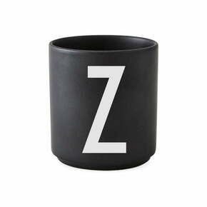 Crna porculanska šalica Design Letters Alphabet Z