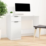 vidaXL Radni stol bijeli 100 x 50 x 75 cm od konstruiranog drva