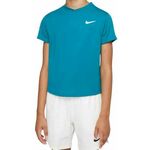 Majica za dječake Nike Court Dri-Fit Victory SS Top B - bright spruce/bright spruce/white