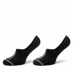 Set od 2 para ženskih niskih čarapa Emporio Armani 292315 4R227 00020 Nero