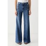 ViCOLO wide leg traperice za žene plava DAB5047