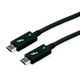 ROLINE Thunderbolt 4 kabel, 40Gbit/s, 100W, C-C, M/M, pasivni, 1m, crni; Brand: ROLINE; Model: ; PartNo: 7630049629011; 11.02.9046 - Thunderbolt 4 cables with the USB Type C connector offer you the currently highest possible data transfer rate of...