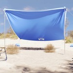 vidaXL Nadstrešnica za plažu s pješčanim sidrima plava 304 x 300 cm