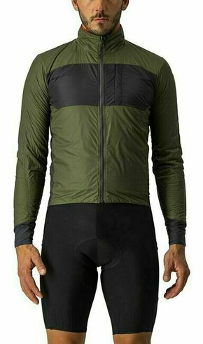 Castelli Unlimited Puffy Jacket Light Military Green/Dark Gray XL