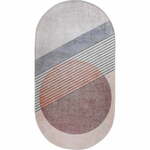 Svijetlo ružičasti/svijetlo sivi periv tepih 120x180 cm Oval – Vitaus