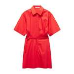 MANGO Košulja haljina 'CIRILIA' narančasto crvena