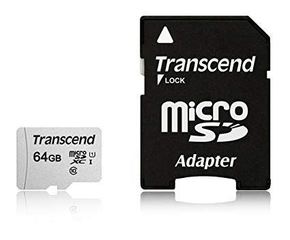 Memoriska kartica SD MICRO 64GB HC Class 10 UHS-I + 1ad 300S TS