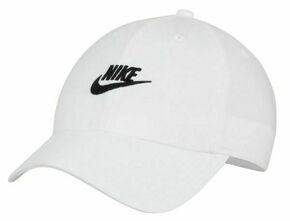 Kapa za tenis Nike Club Unstructured Futura Wash Cap - white/black