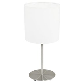 EGLO 31594 | Eglo-Pasteri-W Eglo stolna svjetiljka 40cm sa prekidačem na kablu 1x E27 bijelo mat