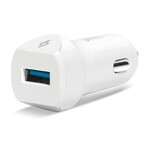 Ttec autopunjač Uni 1xUSB (QC 3.0) - White