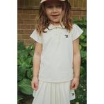Konges Sløjd polo za djecu FLORITA POLO SHIRT OCS bež KS105381.PPY2