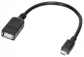 LOGILINK USB Micro USB konverter crno 20cm AA0035